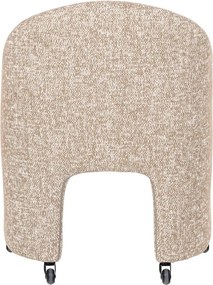 Bézs kárpitozott irodai szék Cordo – WOOOD