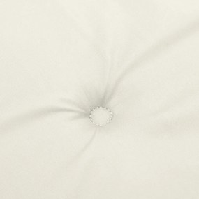 6 db krémszínű szövet magas háttámlájú székpárna 120x50x4 cm