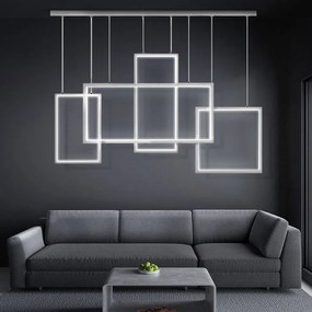 DOMENOLED 531 PROSTOKATY Modern Led Függesztett Lámpa Fehér LED IP20