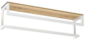 Luminex Fali törölközőtartó polccal 14x60 cm fehér LU9867