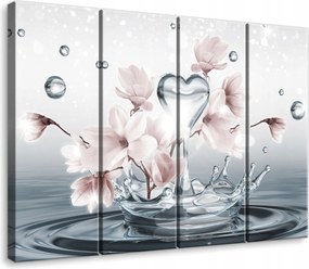 Vászonkép Absztrakt Fal 4 Részes Hálószoba Nappali Nagy 120x100