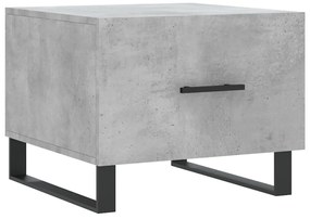 2 db betonszürke szerelt fa dohányzóasztal 50 x 50 x 40 cm