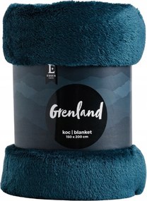 Vastag, bolyhos takaró 150x200 cm kék tengerkék