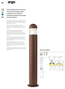 Redo 9946 - Kültéri lámpa ARGO 1xE27/42W/230V IP54 barna
