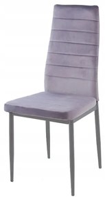 Coleta Nova bársony szék Szürke