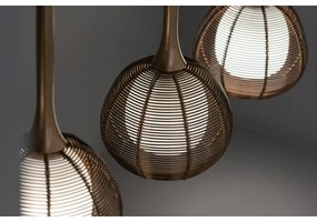 Klausen 114002 - Csillár zsinóron NEST 4xE14/6W/230V réz