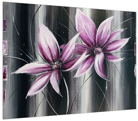 Virágok modern kép (70x50 cm)
