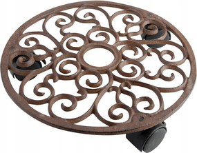 Virágtartó állvány Vintage Áttört Öntöttvas Kerek 29 cm kerek