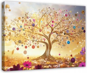 Vászonkép Hálószoba Nappali Konyha Vászonkép Az Élet Fája Absztrakt 100x70
