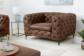 MODERN BAROCK barna mikroszálas fotel