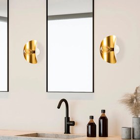 Fehér-aranyszínű fali lámpa Sivani – Opviq lights