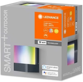 Ledvance - LED RGB kültéri fali lámpa SMART + CUBE LED / 9,5W / 230V IP44 Wi-Fi
