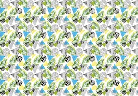 Fotótapéta Trópusi geometria Botanikai absztrakt 200x140 +ragasztó