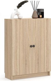 Könyvespolc, sonoma tölgy, 80 cm – Bili3
