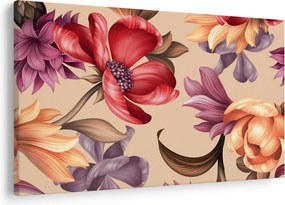 Kép - Vintage virágok (90x60 cm)