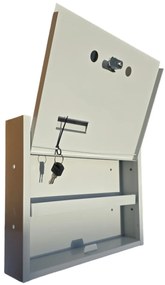 Lépcsőházi Postaláda (Ibiza) 310Mm X 230Mm X 60Mm Felfele Nyíló Névjegy Szürke