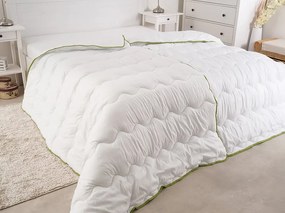 Egész éves steppelt paplan 140x200 cm párnával BELLA ALOE VERA 70x90 cm, fehér