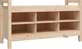 vidaXL tömör fenyőfa előszoba pad 110 x 40 x 60 cm