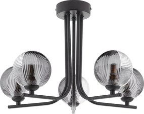 Dar Lighting modern mennyezeti lámpa cradle matt fekete darcra5422-18