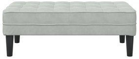 Pad Világosszürke 113 cm Velúr