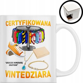 Bögre gyulladt Vintedziary vicces Ajándék 330ml Csomagolás