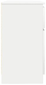 fehér szerelt fa tálalószekrény fiókos 71x35x65 cm