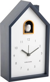 Falióra Kakukk Házikó 12 x 20 x 6 cm Sötétkék Elemes