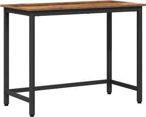 vidaXL asztal Öreg fa 80 x 50 x 76,5 cm Műszaki fa és acél