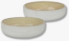 Fehér-bézs kő tálka szett 2 db-os ø 13,5 cm Sand Grain – Mette Ditmer Denmark