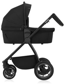 Lionelo - MERIL 3 az 1-ben kombinált babakocsi, Fekete Onyx