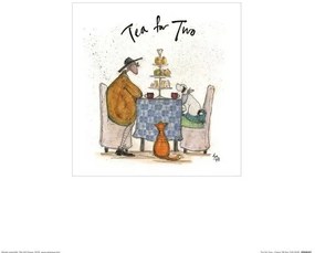 Művészeti nyomat Sam Toft - Tea for Two, Sam Toft, (30 x 30 cm)