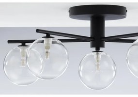 Jupiter 2046 - Felületre szerelhető csillár PRATO 5xG9/10W/230V fekete/átlátszó