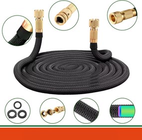 ARIANA flexibilis vízcső, 30m, fekete Gardebruk