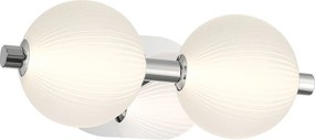 Quintiesse modern fürdőszobai lámpa palmas fehér polírozott nikkel elsqn-palmas-2w-pn IP44