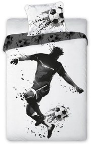 Pamut ágyneműhuzat Deluxe 3D 200x140cm+90x70cm futballista Faro