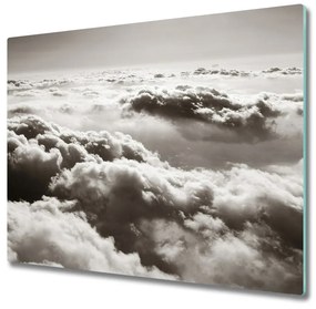 Üveg vágódeszka Felhők a levegőből 60x52 cm