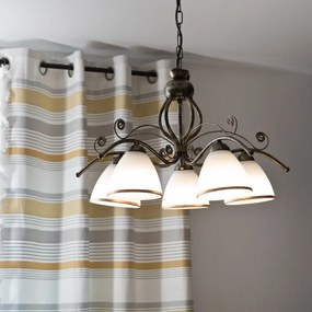 Csillár láncon RETRO II 5xE27/60W/230V