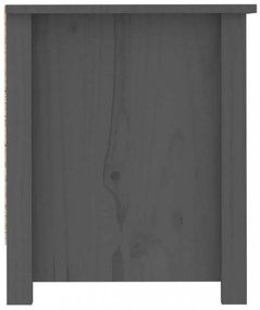 szürke tömör fenyőfa cipősszekrény 110 x 38 x 45,5 cm