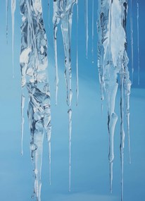 Poszter 20,5x28,4cm Kristály jégcsapok