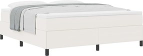 vidaXL Boxrugós ágy Krém 180 x 200 cm Bársonyos szövet