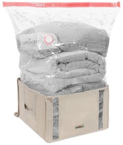 Vákuumos textil ruhatároló doboz 42x40x25 cm Life – Compactor