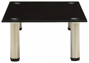 322761 TV Stand Black 60x35x17 cm Tempered Glass