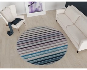 Kék-szürke mosható kerek szőnyeg ø 80 cm – Vitaus