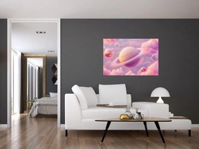 Kép - Rózsaszín bolygó (90x60 cm)