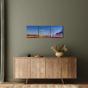 London Eye képe (órával) (90x30 cm)
