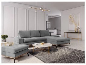 Planet szürke kinyitható sarokkanapé, jobb oldali - Windsor &amp; Co Sofas