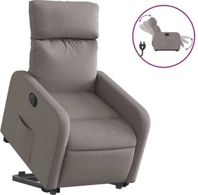 vidaXL elektromos felállást segítő tópszínű szövet dönthető fotel