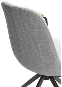 Világosszürke étkezőszék szett 2 db-os Tali – Marckeric