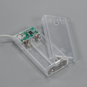 NEXOS Csillag karácsonyi dekoráció 15 LED meleg fehér 2 db