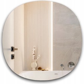 Laos szabálytalanul lekerekített tükör 150x150 falra szerelhető